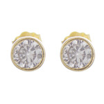 Gold plated sterling silver stud earrings, 'Golden Delight' - 18k Gold Plated Sterling Silver Stud Earrings from Peru