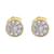 Gold plated sterling silver stud earrings, 'Golden Delight' - 18k Gold Plated Sterling Silver Stud Earrings from Peru (image 2a) thumbail
