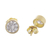 Gold plated sterling silver stud earrings, 'Golden Delight' - 18k Gold Plated Sterling Silver Stud Earrings from Peru (image 2c) thumbail