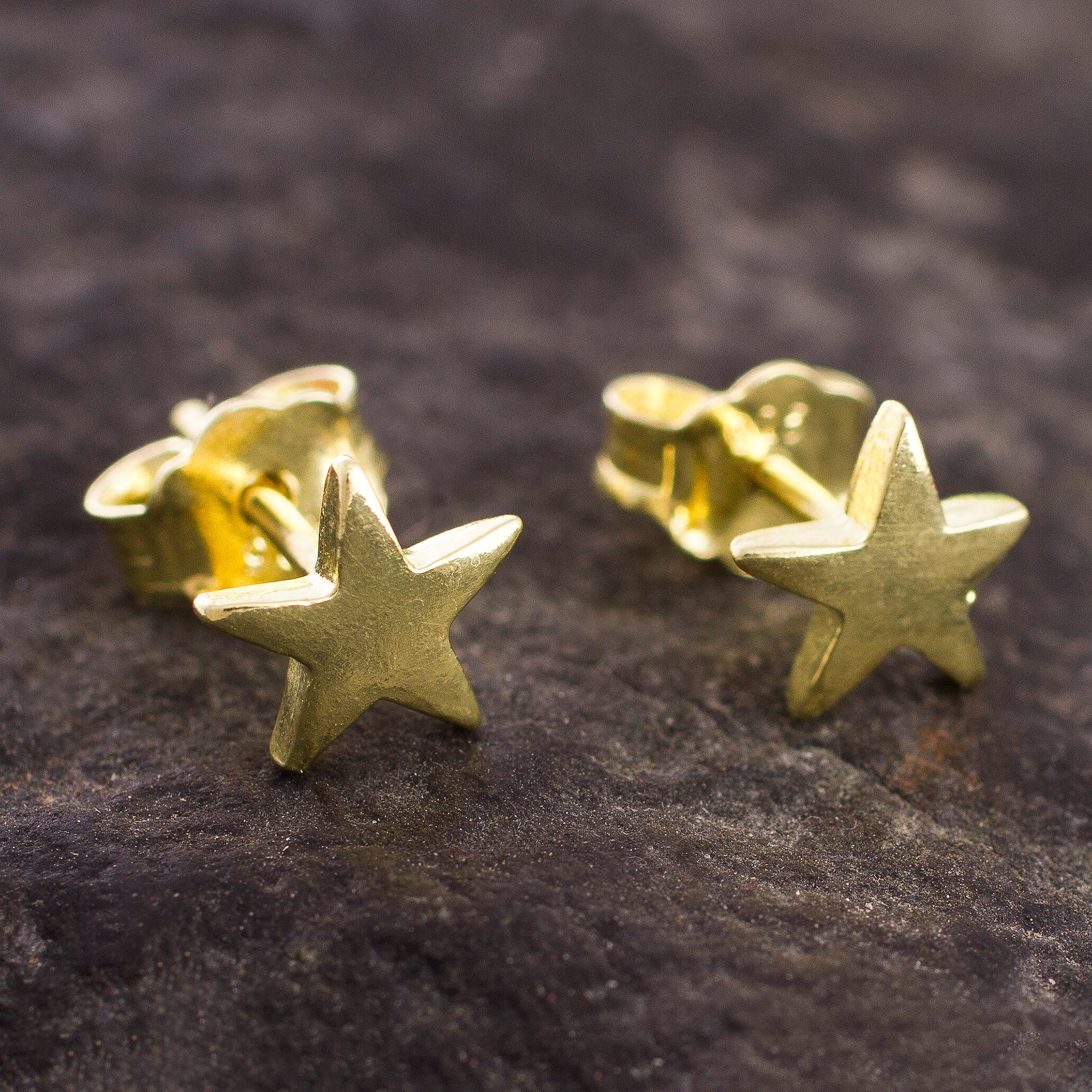 Gold star earrings latrax teton
