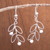 Sterling silver dangle earrings, 'Airy Leaves' - Sterling Silver Leaves and Berries Dangle Earrings from Peru (image 2) thumbail