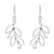Sterling silver dangle earrings, 'Airy Leaves' - Sterling Silver Leaves and Berries Dangle Earrings from Peru (image 2a) thumbail