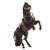 Leather accented cedar wood sculpture, 'Majestic Elegance' - Leather Accented Cedar Wood Rearing Horse Sculpture (image 2b) thumbail