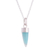 Amazonite pendant necklace, 'Natural Cone' - Amazonite Cone Pendant Necklace from Peru