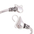 Sterling silver pendant bangle bracelet, 'Delightful Cat' - Cat-Themed Sterling Silver Pendant Bracelet from Peru (image 2e) thumbail
