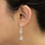Sterling silver dangle earrings, 'Delightful Cats' - Cat-Themed Sterling Silver Dangle Earrings from Peru (image 2c) thumbail