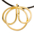 Anhänger-Halskette aus vergoldetem Kupfer, 'Amazonas-Knoten' - Knotenförmige vergoldete Kupferanhänger-Halskette aus Peru