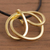 Anhänger-Halskette aus vergoldetem Kupfer, 'Amazonas-Knoten' - Knotenförmige vergoldete Kupferanhänger-Halskette aus Peru