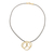 Gold plated copper pendant necklace, 'Amazon Knot' - Knot-Shaped Gold Plated Copper Pendant Necklace from Peru