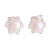 Cultured pearl stud earrings, 'Exquisite Glow' - Swirl Pattern Cultured Pearl Stud Earrings from India (image 2a) thumbail