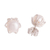 Cultured pearl stud earrings, 'Exquisite Glow' - Swirl Pattern Cultured Pearl Stud Earrings from India (image 2c) thumbail