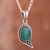 Opal pendant necklace, 'Mystery of the Oval' - Oval Opal Pendant Necklace Crafted in Peru (image 2) thumbail