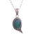 Opal pendant necklace, 'Mystery of the Oval' - Oval Opal Pendant Necklace Crafted in Peru (image 2c) thumbail