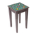 Reverse-painted glass accent table, 'Colonial Roses' - Floral Reverse-Painted Glass Accent Table from Peru thumbail