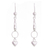 Sterling silver dangle earrings, 'Rain of Hearts' - Heart Motif Sterling Silver Dangle Earrings from Peru (image 2a) thumbail