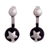 Onyx drop earrings, 'Starry Galaxy' - Star Motif Black Onyx Drop Earrings from Peru