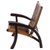 Leather and wood chair, 'Colonial Royalty' - Hand-Tooled Leather and Mohena Wood Chair from Peru (image 2b) thumbail