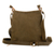 Suede sling, 'Ripple Effect in Olive' - Handcrafted Suede Sling in Olive from Peru