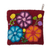Wool coin purse, 'Cherry Garden' - Floral Embroidered Wool Coin Purse in Cherry from Peru (image 2a) thumbail