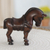 Cedar wood sculpture, 'Mini Horse' - Hand-Carved Cedar Wood Horse Sculpture from Peru (image 2b) thumbail