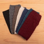 100% baby alpaca fingerless mitts, 'Passionate Pattern in Graphite' - Patterned 100% Baby Alpaca Fingerless Mitts in Graphite