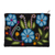 Wool clutch, 'Floral Nature' - Blue Floral Embroidered Wool Clutch from Peru (image 2a) thumbail