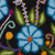 Wool clutch, 'Floral Nature' - Blue Floral Embroidered Wool Clutch from Peru (image 2f) thumbail