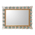 Silver and bronze gilded wood wall mirror, 'Colonial Fleur-de-Lis' - Gilded Wood Wall Mirror from Peru (image 2c) thumbail