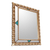 Bronze gilded wood wall mirror, 'Colonial Herald' - Rectangular Bronze Gilded Wood Wall Mirror from Peru (image 2d) thumbail