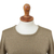 Cotton blend pullover, 'Khaki Charm' - Knit Cotton Blend Pullover in Khaki from Peru (image 2d) thumbail