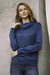 Cotton blend pullover, 'Royal Blue Versatility' - Knit Cotton Blend Pullover in Solid Royal Blue from Peru thumbail