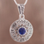 Sodalite pendant necklace, 'Inti Sun God' - Sodalite Inti Pendant Necklace from Peru