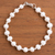 Cultured pearl beaded bracelet, 'Shimmering Peru' - Cultured Pearl and Sterling Silver Beaded Bracelet