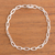 Sterling silver link bracelet, 'Minimalist Flair' - High-Polish Sterling Silver Link Bracelet from Peru thumbail