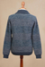 Men's 100% alpaca cardigan, 'Andean Spruce' - Men's Andean Alpaca Cardigan Sweater (image 2h) thumbail