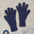 100% alpaca gloves, 'Winter Delight in Indigo' - 100% Alpaca Gloves in Indigo from Peru thumbail