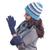 100% alpaca gloves, 'Winter Delight in Indigo' - 100% Alpaca Gloves in Indigo from Peru (image 2a) thumbail