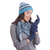 100% alpaca gloves, 'Winter Delight in Indigo' - 100% Alpaca Gloves in Indigo from Peru (image 2d) thumbail