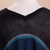 Cotton blend poncho, 'Seasonal Escape' - Artisan Crafted Cotton Blend Poncho in Black and Blue (image 2e) thumbail