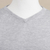 Men's v-neck sweater, 'Casual Comfort in Grey' - Men's V-Neck Cotton Blend Pullover in Pearl Grey from Peru