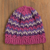 100% alpaca hat, 'Striped Dream' - Striped 100% Alpaca Crocheted Hat from Peru thumbail