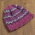 100% alpaca hat, 'Striped Dream' - Striped 100% Alpaca Crocheted Hat from Peru (image 2b) thumbail