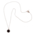 Obsidian pendant necklace, 'Hypnotic Orb' - Obsidian Orb Pendant Necklace Crafted in Peru (image 2c) thumbail