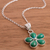 Chrysocolla pendant necklace, 'Nature Love' - Floral Chrysocolla Pendant Necklace from Peru (image 2b) thumbail