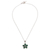 Chrysocolla pendant necklace, 'Nature Love' - Floral Chrysocolla Pendant Necklace from Peru (image 2c) thumbail