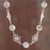 Opal link necklace, 'Elegant Andes' - Natural Opal Link Necklace from Peru (image 2) thumbail