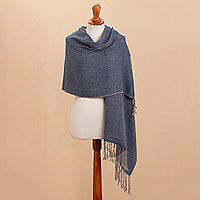 Featured review for 100% alpaca shawl, Elegant Girl
