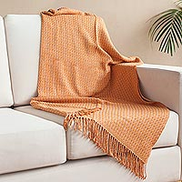 Featured review for Alpaca blend throw, Cozy Combination in Marigold