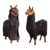 Wood figurines, 'Steadfast Friends' (pair) - Cedar Wood Figurines of a Llama and Suri Alpaca (Pair) thumbail