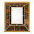 Reverse-painted glass wall mirror, 'Colonial Glam' - Gold-Tone Reverse-Painted Glass Wall Mirror from Peru (image 2a) thumbail